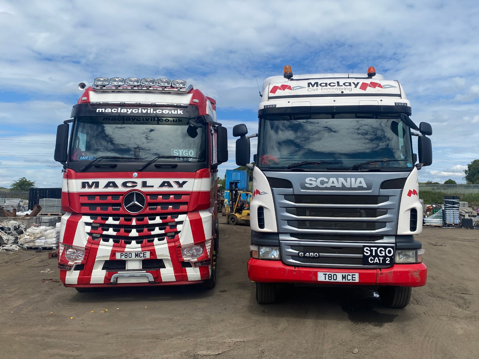 Maclay Civil Engineering slide 2 lorries